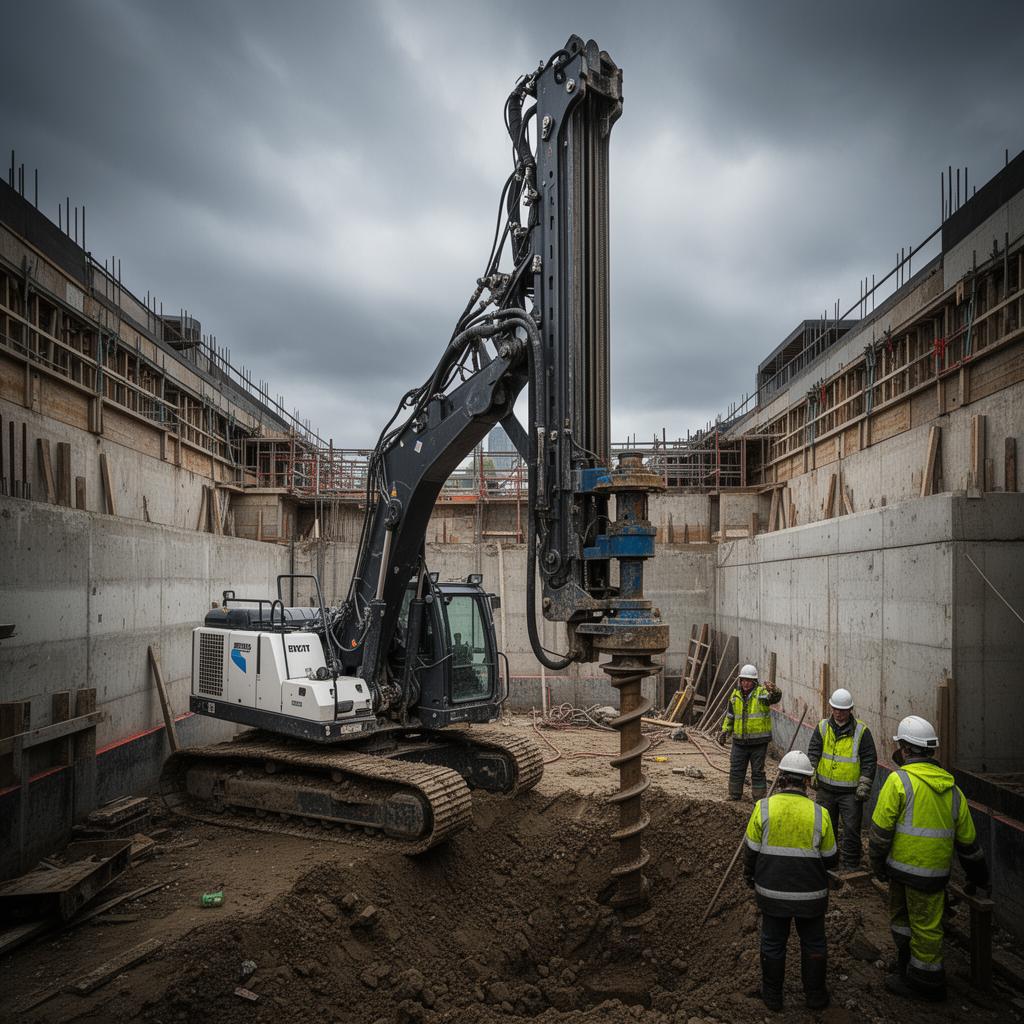 Restricted access piling rig